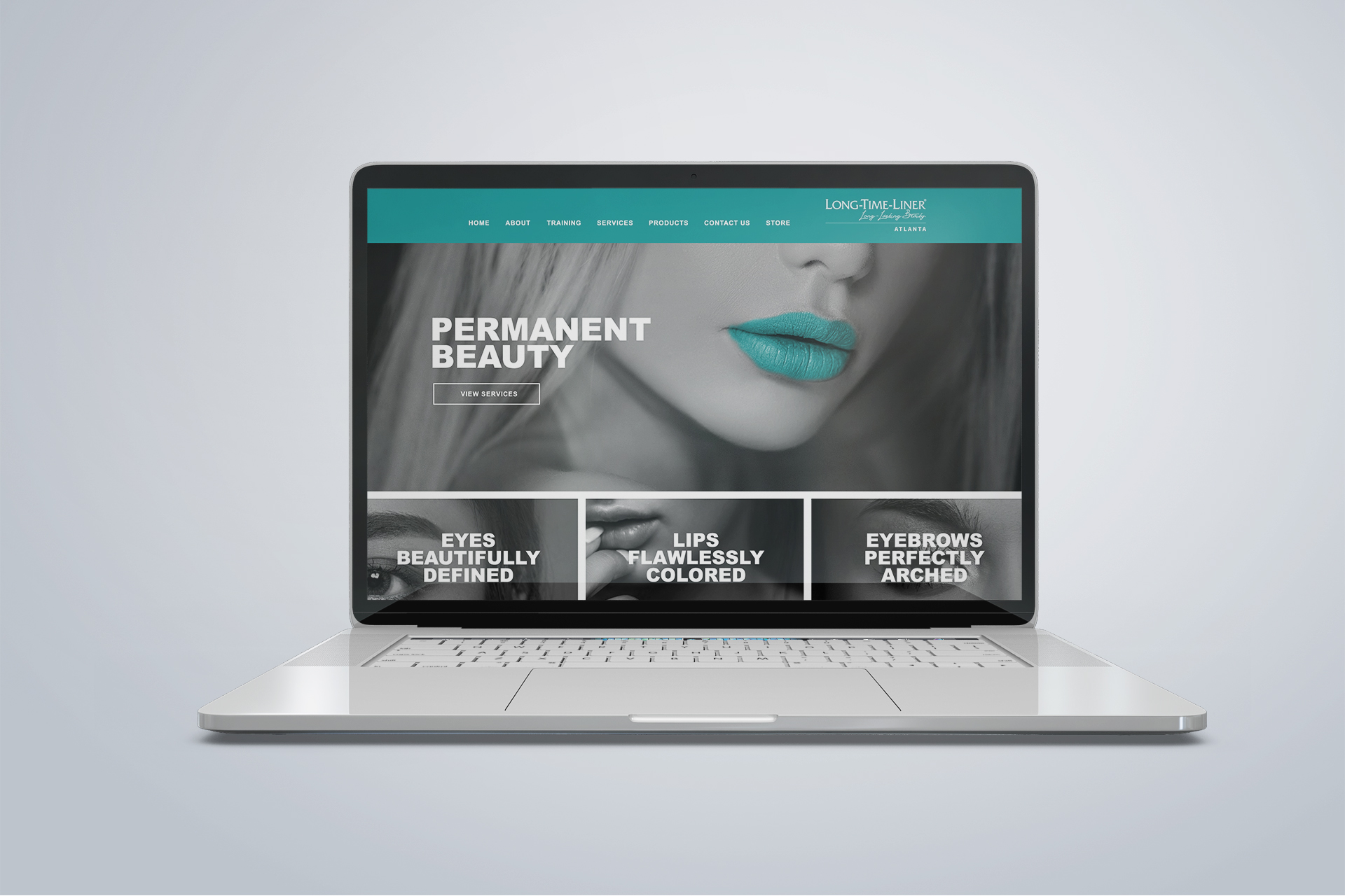 Laptop Website Presentation Mockup
